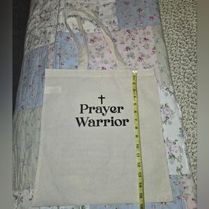 PRAYER WARRIOR Cotton Tote bag Bible Bag